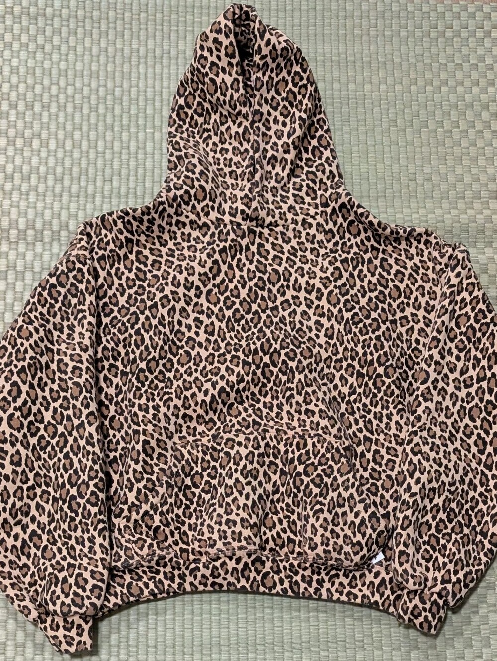 Akimbo Club Leopard Print Hoodie Women's Size Small Made in Los Angeles